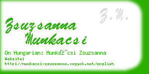 zsuzsanna munkacsi business card